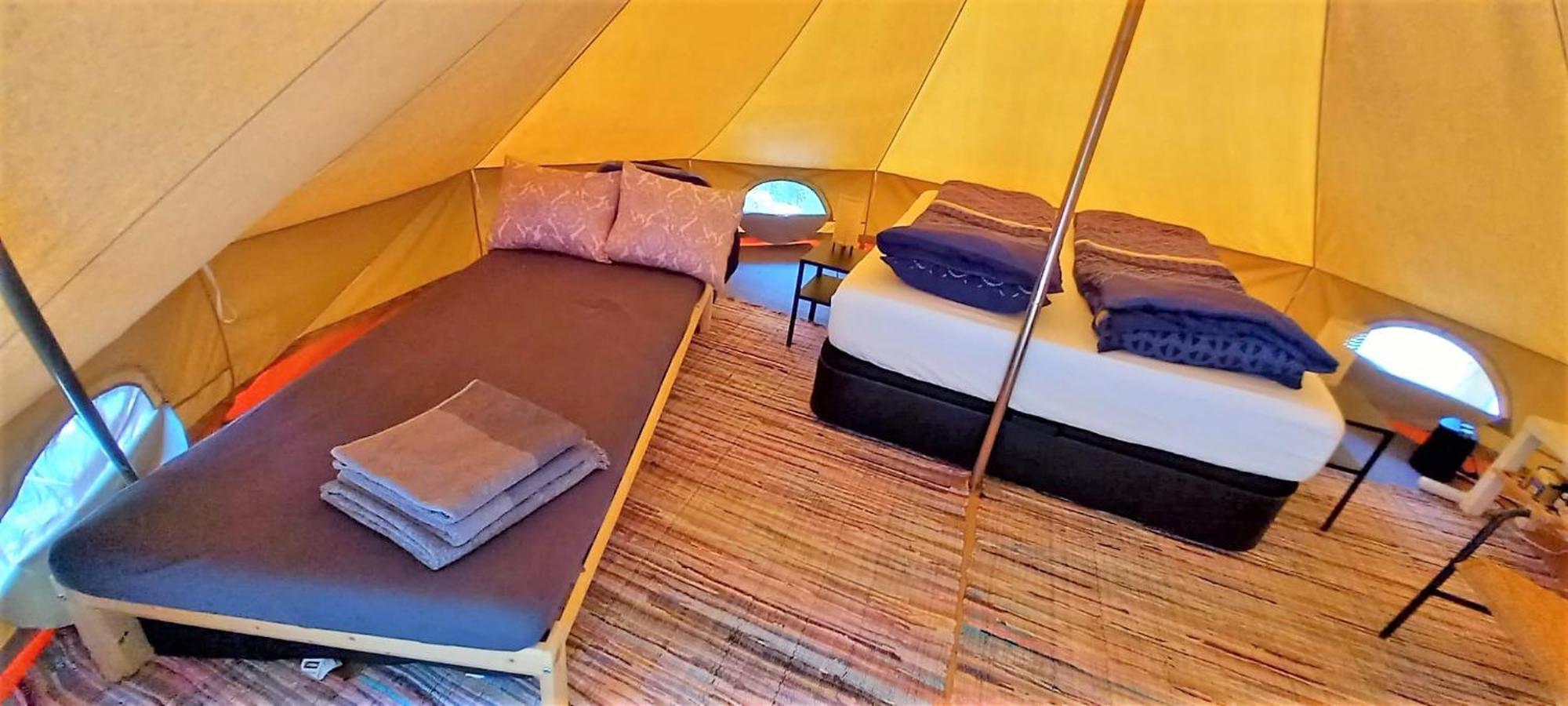 Bell-Tenten Quinta Pomar Do Pontido Кабесейраш-ди-Башту Экстерьер фото